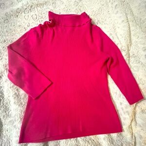 7th Avenue Women’s Pink Mock Turtleneck Size L